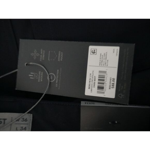 VRST Men's Limitless Performance Athletic Fit 5 Pocket Pant Navy 36X34 - Picture 7 of 9